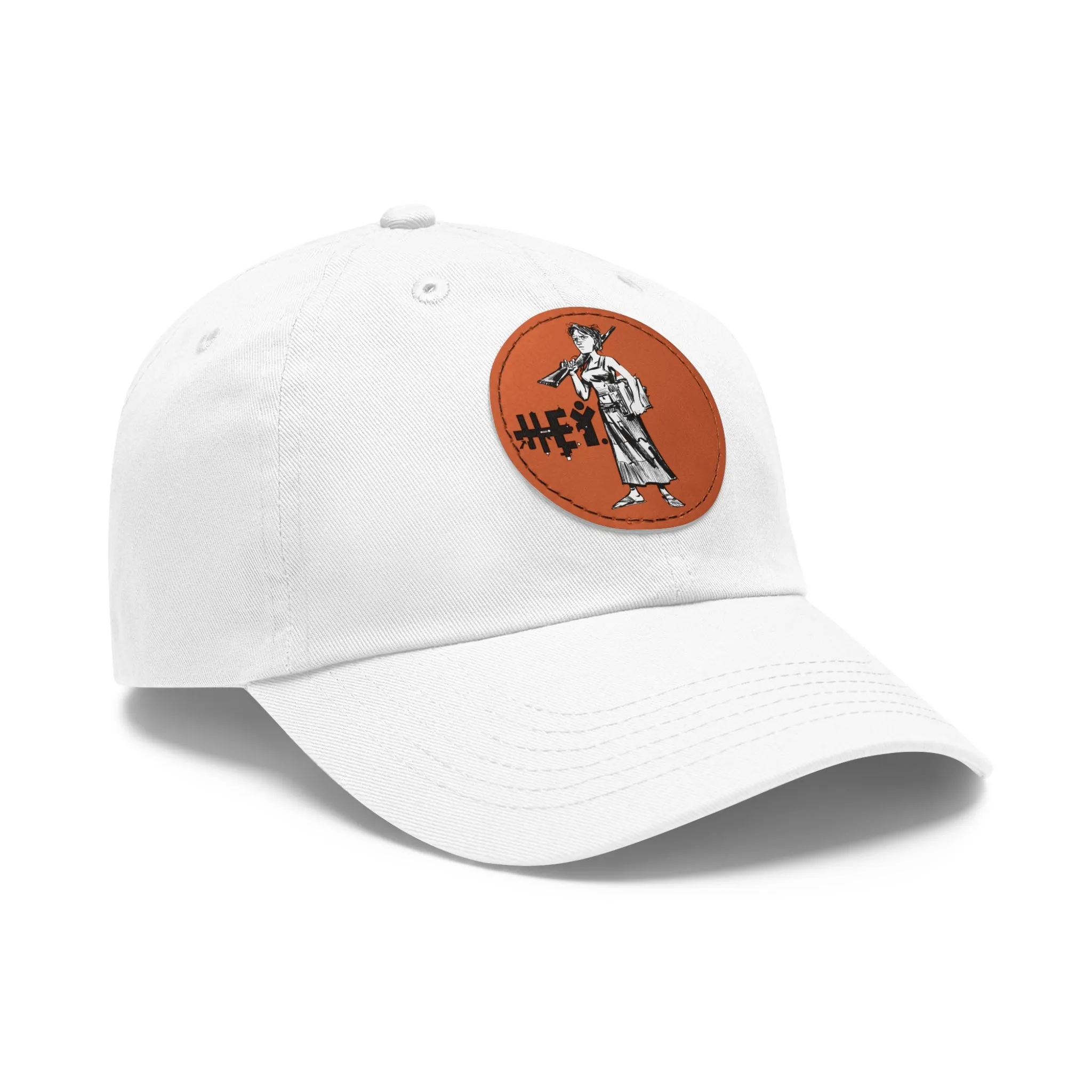 "Molly U-Hauly" Dad Hat with Leather Patch (Round)