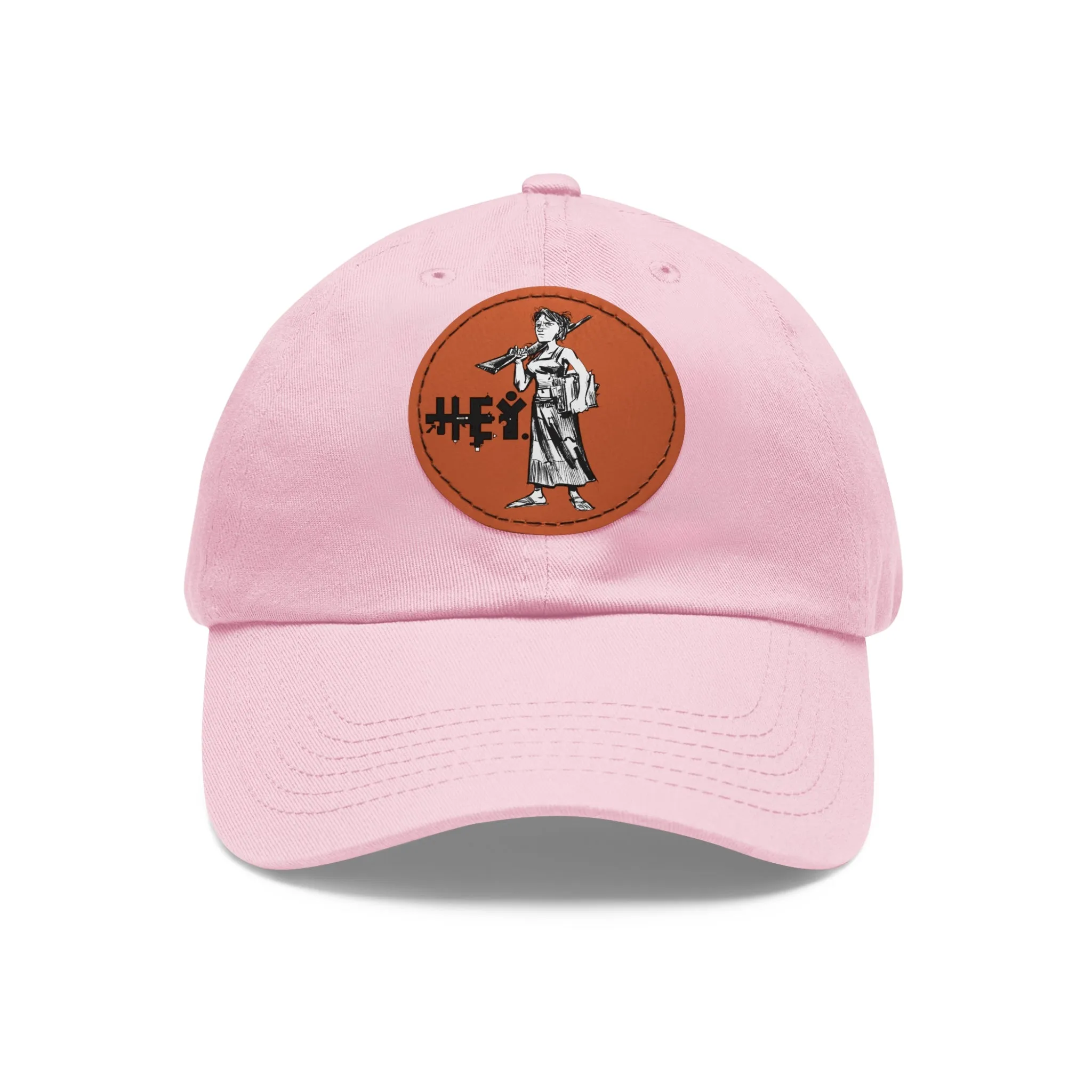 "Molly U-Hauly" Dad Hat with Leather Patch (Round)