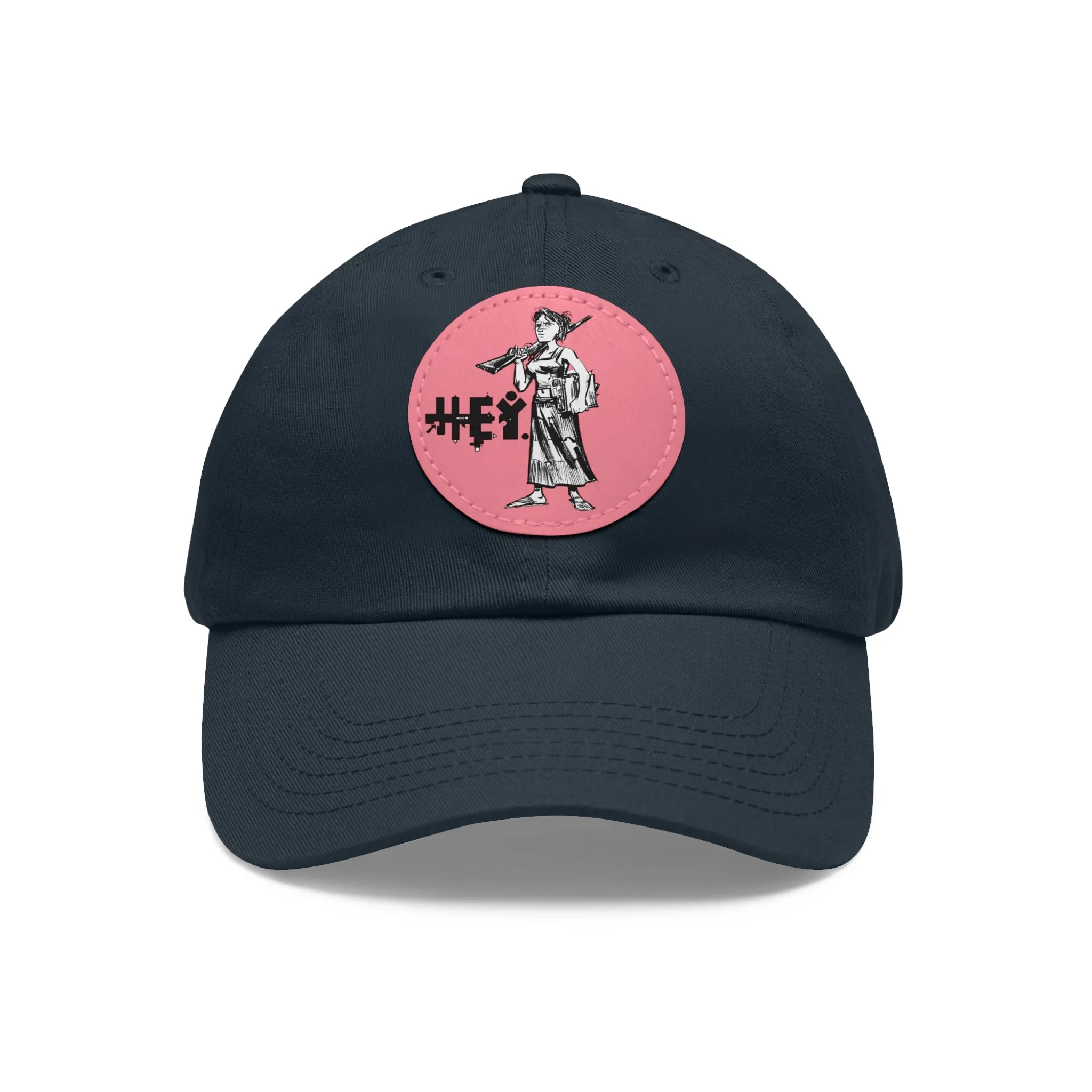 "Molly U-Hauly" Dad Hat with Leather Patch (Round)