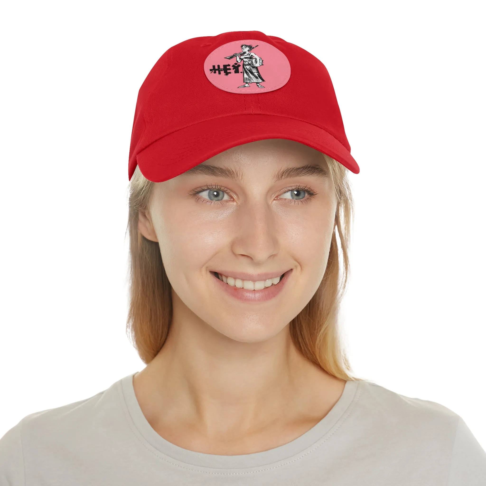 "Molly U-Hauly" Dad Hat with Leather Patch (Round)