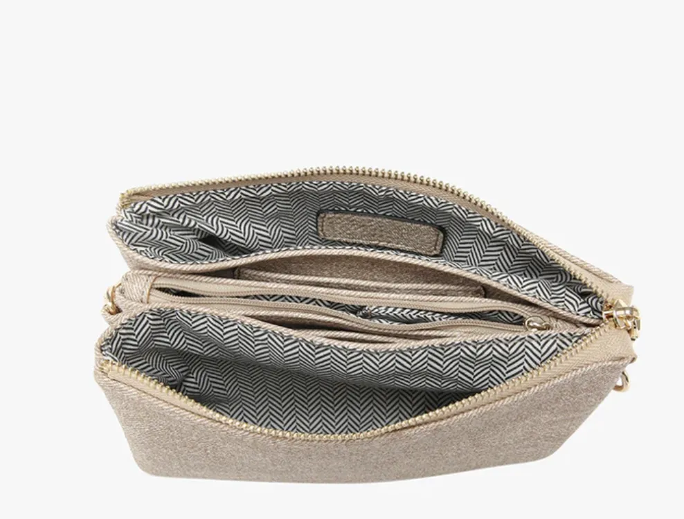 Riley Crossbody Bag in Nude