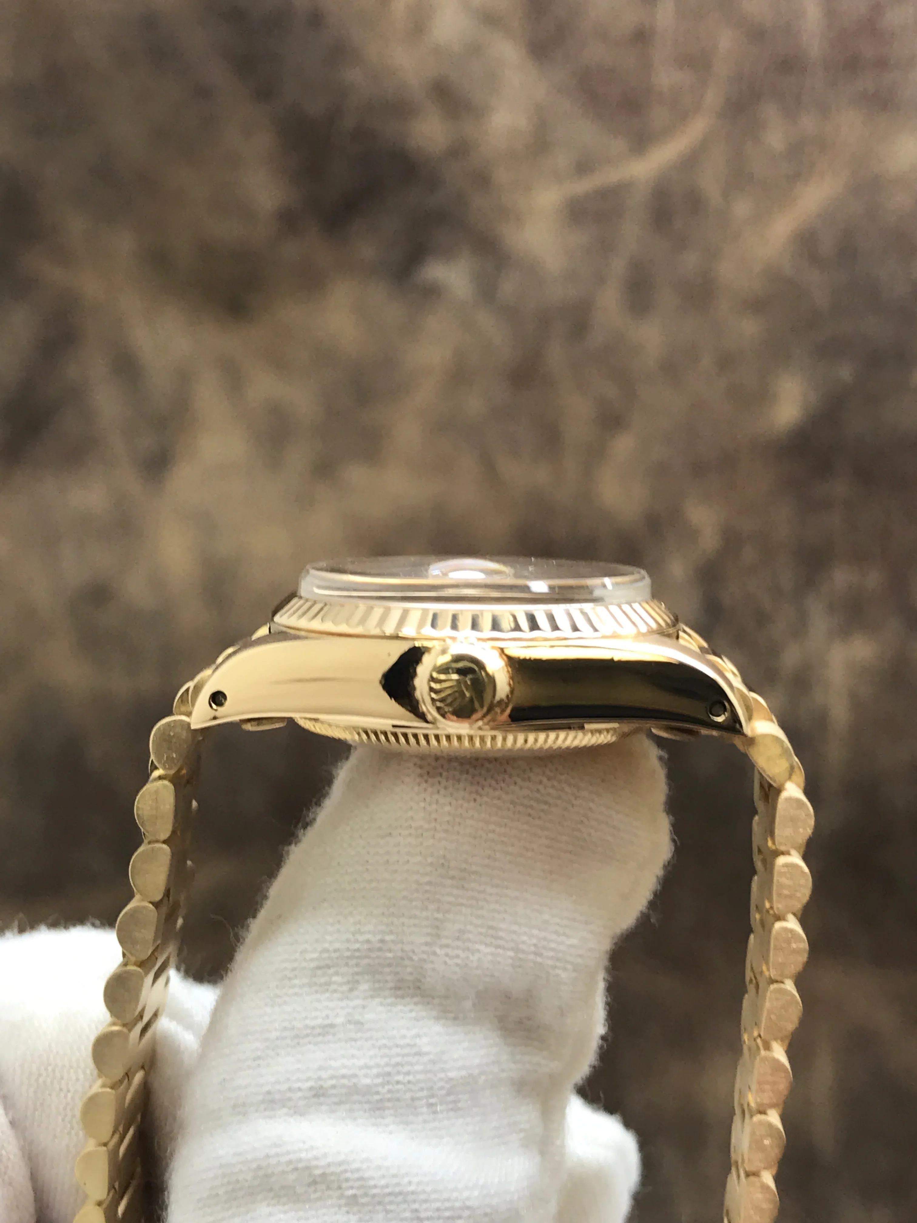 Rolex Datejust 26mm Custom Bracelet 6917 Champagne Dial Automatic Women's Watch