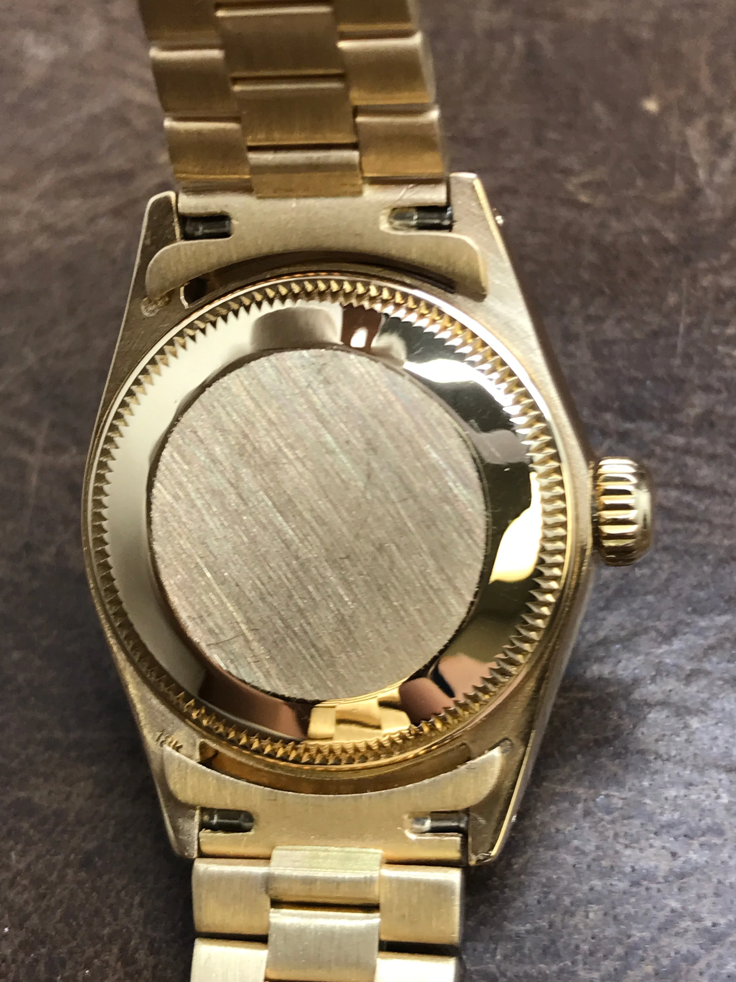 Rolex Datejust 26mm Custom Bracelet 6917 Champagne Dial Automatic Women's Watch