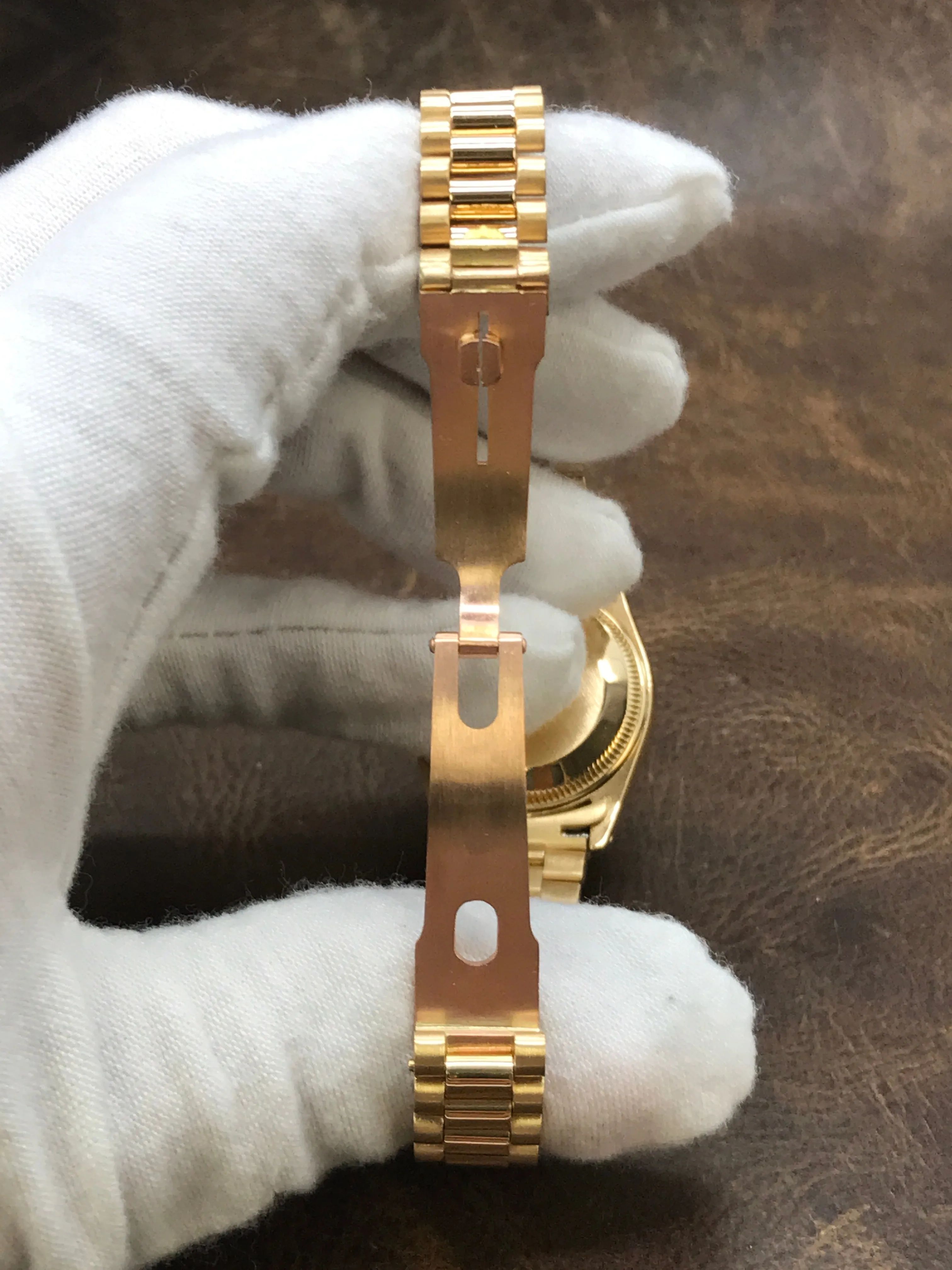 Rolex Datejust 26mm Custom Bracelet 6917 Champagne Dial Automatic Women's Watch