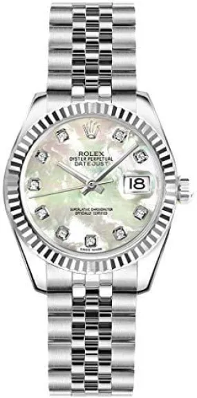 Rolex Lady-Datejust 26 179174 Mother of Pearl Dial with Diamonds
