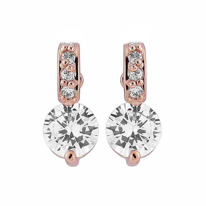 Rose Gold Crystal Bridal Jewellery Set 4021