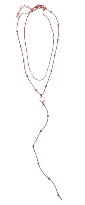 Rose Gold Drop Necklace