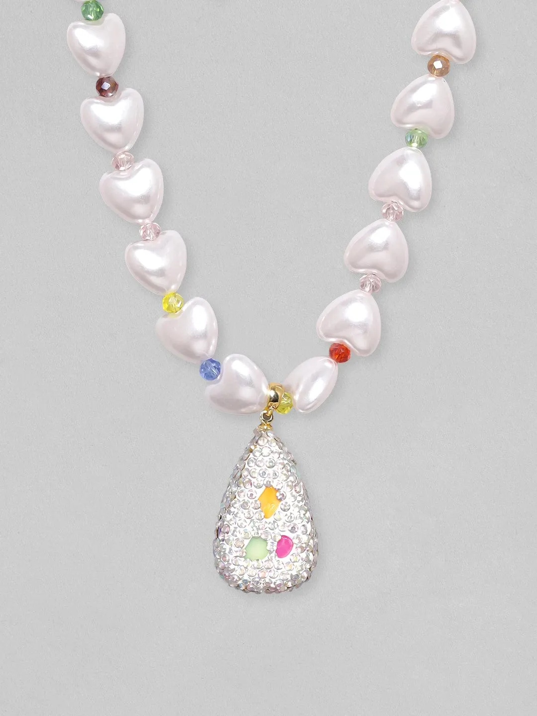 Rubans Voguish String Of Baroque Pearl Necklace