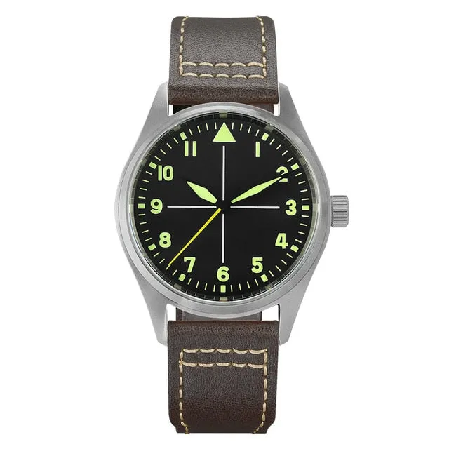 SAN MARTIN SN030-T PILOT TITANIUM WATERPROOF WATCH