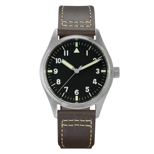 SAN MARTIN SN030-T PILOT TITANIUM WATERPROOF WATCH