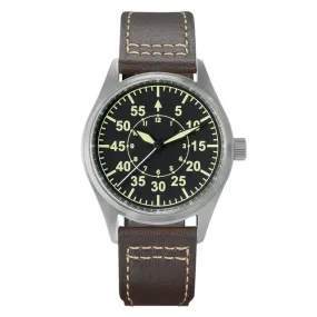 SAN MARTIN SN030-T PILOT TITANIUM WATERPROOF WATCH
