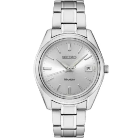 Seiko Essentials Collection Titanium Quartz Watch, SUR369