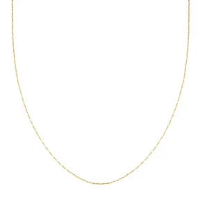 Shimmer Rolo Necklace 14K