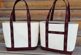 Signature Lined Travel Tote - Cardinal