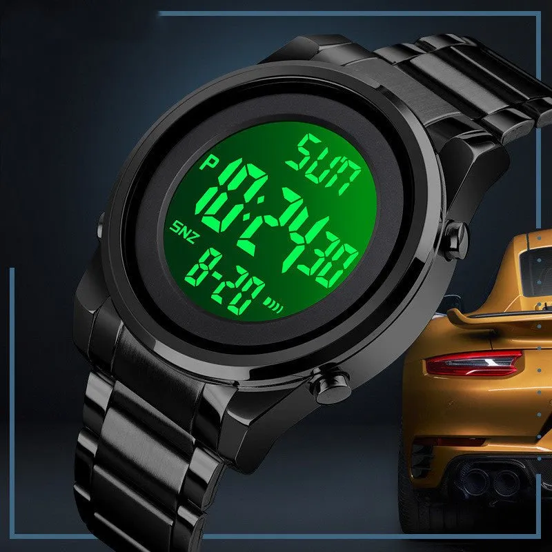 Skmei Time Beauty Southeast Asia Electronic Watch Men's Stainless Steel Band Business Fashion Chronograph Brand Watch