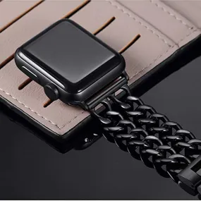 Stainless Steel Bands Compatible Watch Series 7/6/5/4/3 Chain Replacement Strap