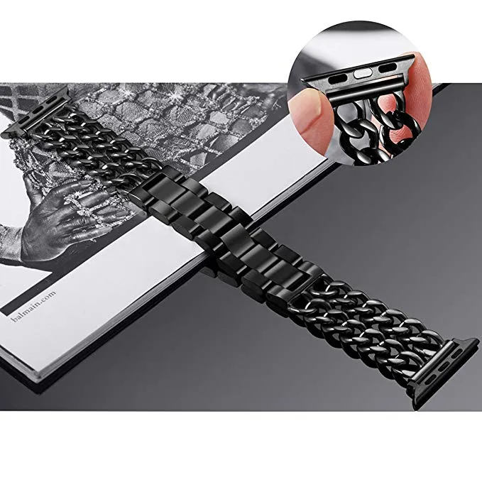 Stainless Steel Bands Compatible Watch Series 7/6/5/4/3 Chain Replacement Strap