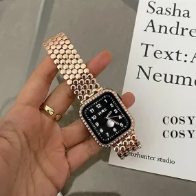 Stainless Steel Hex Watch Band Bracelet for Apple Watch 8 Ultra 49mm 7 6 5 4 3 Unisex Wristband
