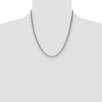 Sterling Silver 6.25 mm Solid Cuban Chain with Lobster Clasp 20"