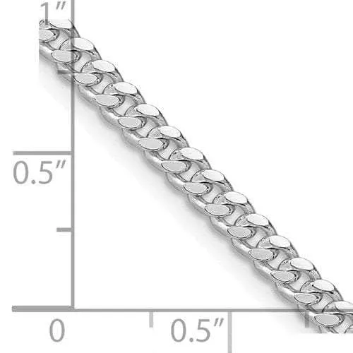 Sterling Silver 6.25 mm Solid Cuban Chain with Lobster Clasp 20"