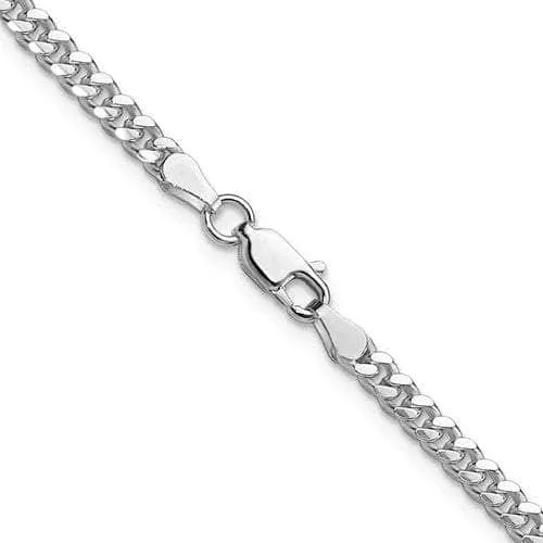 Sterling Silver 6.25 mm Solid Cuban Chain with Lobster Clasp 20"