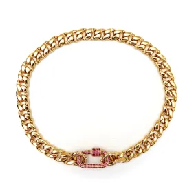 stylish cuban choker necklace