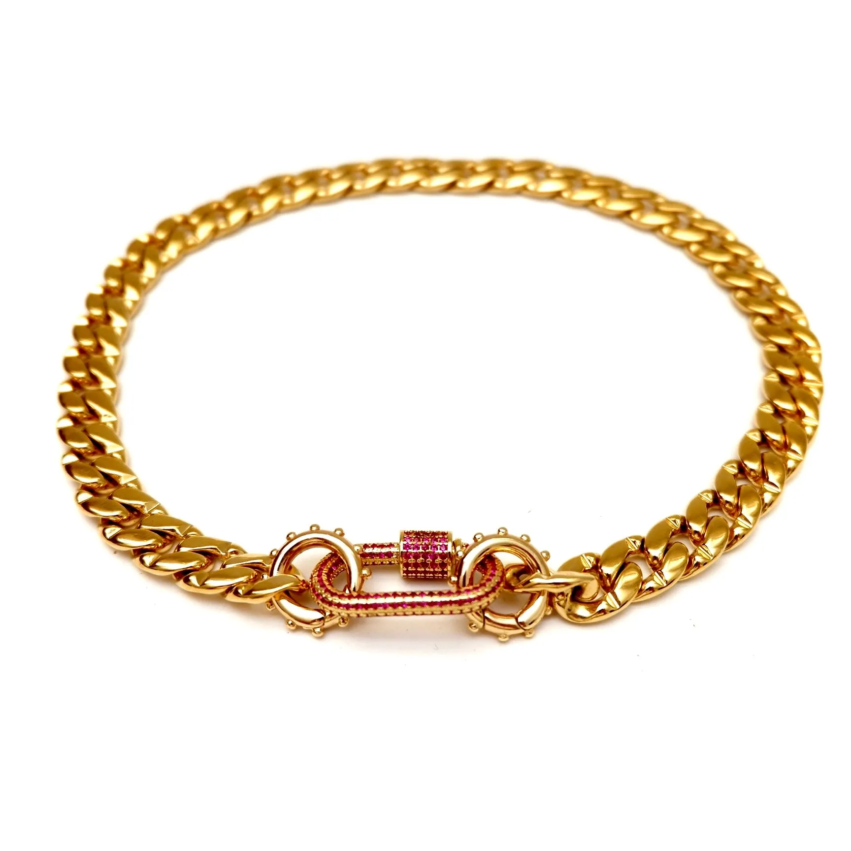 stylish cuban choker necklace