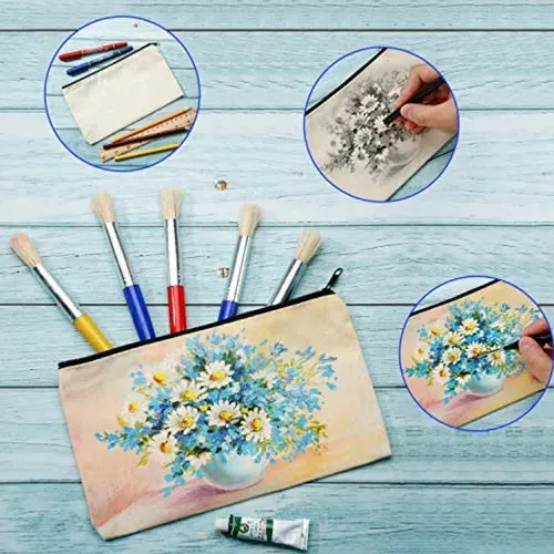Sublimation Canvas Zipper Pouch Bag