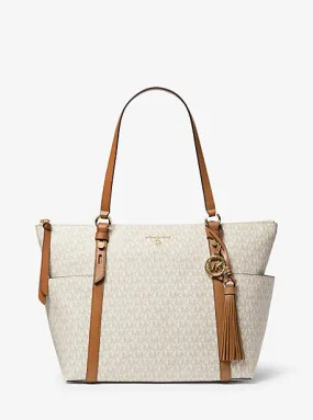 Sullivan Large Logo Top-Zip Tote Bag