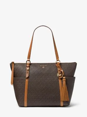 Sullivan Large Logo Top-Zip Tote Bag