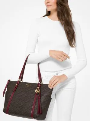 Sullivan Large Logo Top-Zip Tote Bag