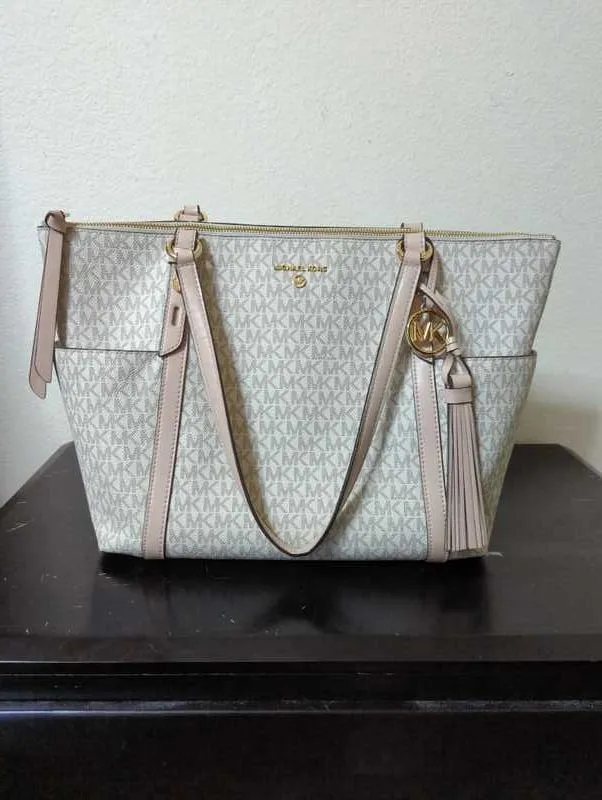 Sullivan Large Logo Top-Zip Tote Bag