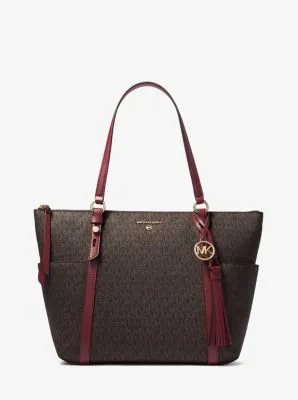Sullivan Large Logo Top-Zip Tote Bag