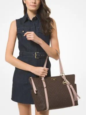 Sullivan Large Logo Top-Zip Tote Bag