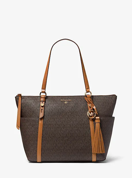 Sullivan Large Logo Top-Zip Tote Bag