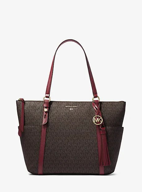 Sullivan Large Logo Top-Zip Tote Bag