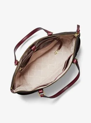 Sullivan Large Logo Top-Zip Tote Bag