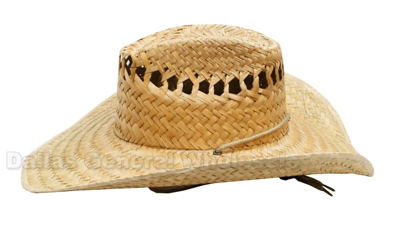 Summer Vented Straw Sombrero Hats Wholesale