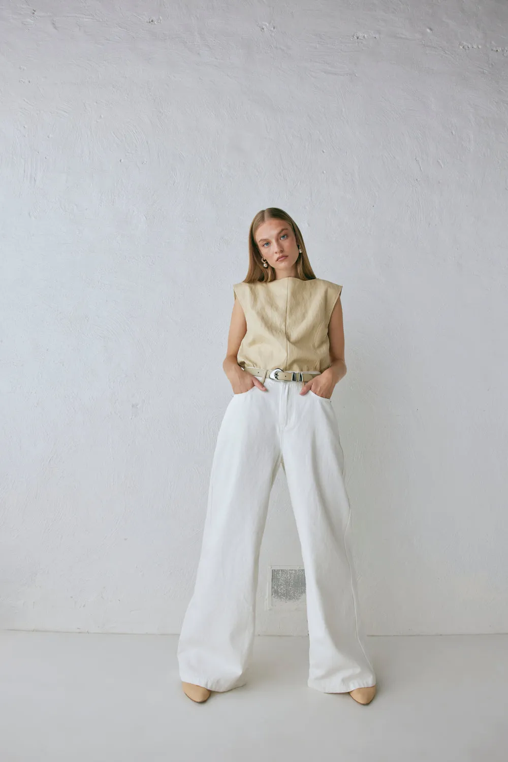 Sutton Denim Jeans White