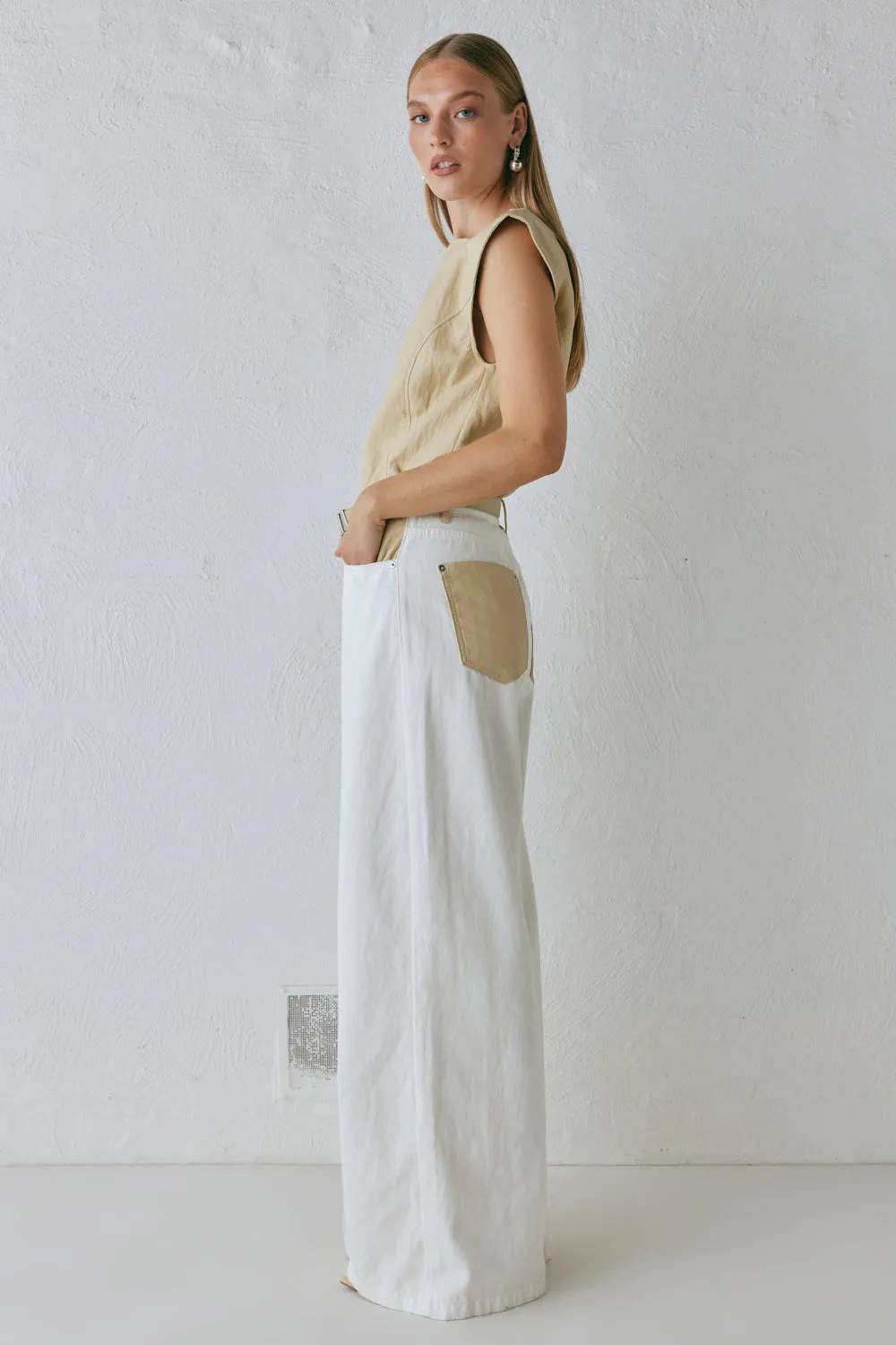 Sutton Denim Jeans White