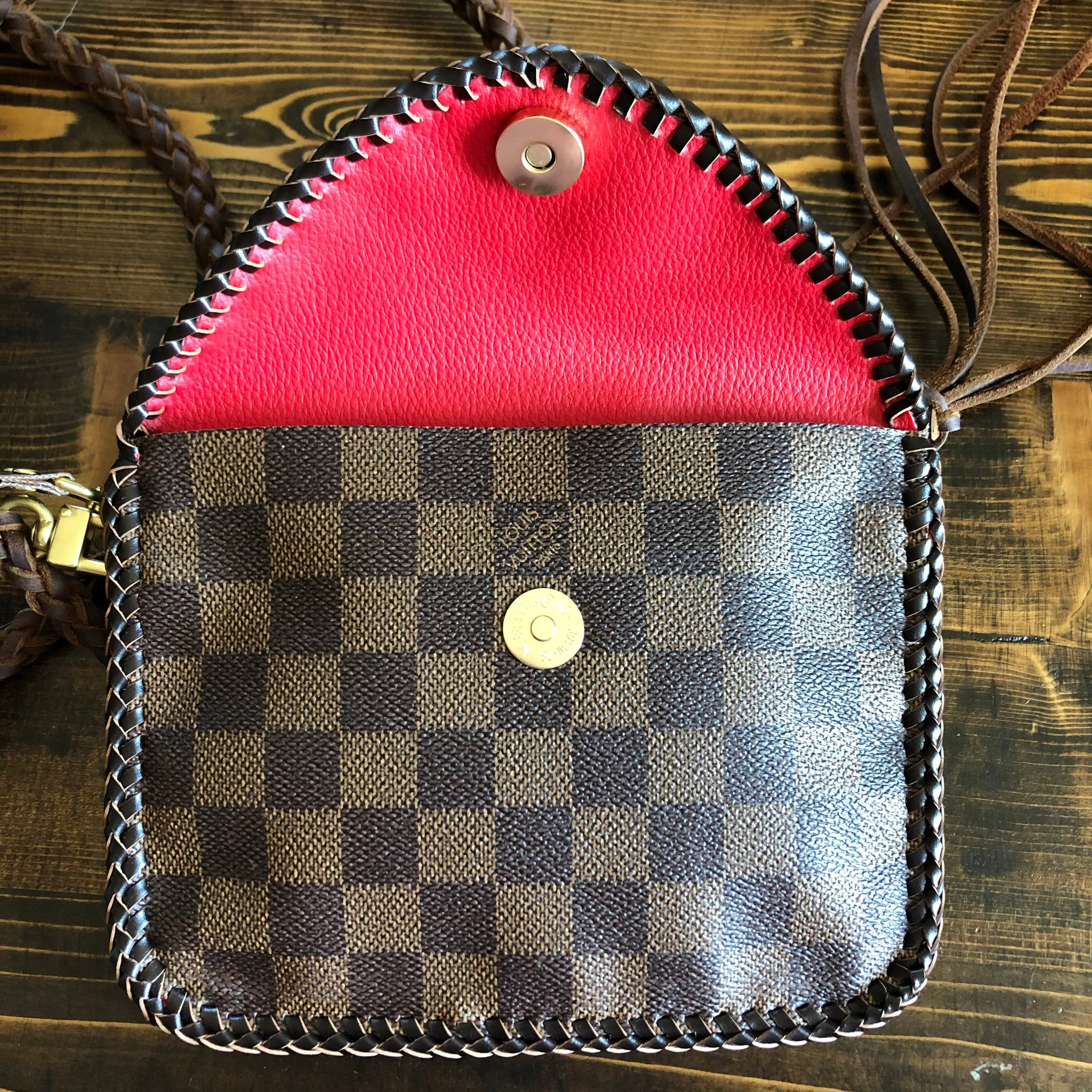 The Falcon - Vintage Damier/Monogram Mix Wristlet/Crossbody/Clutch