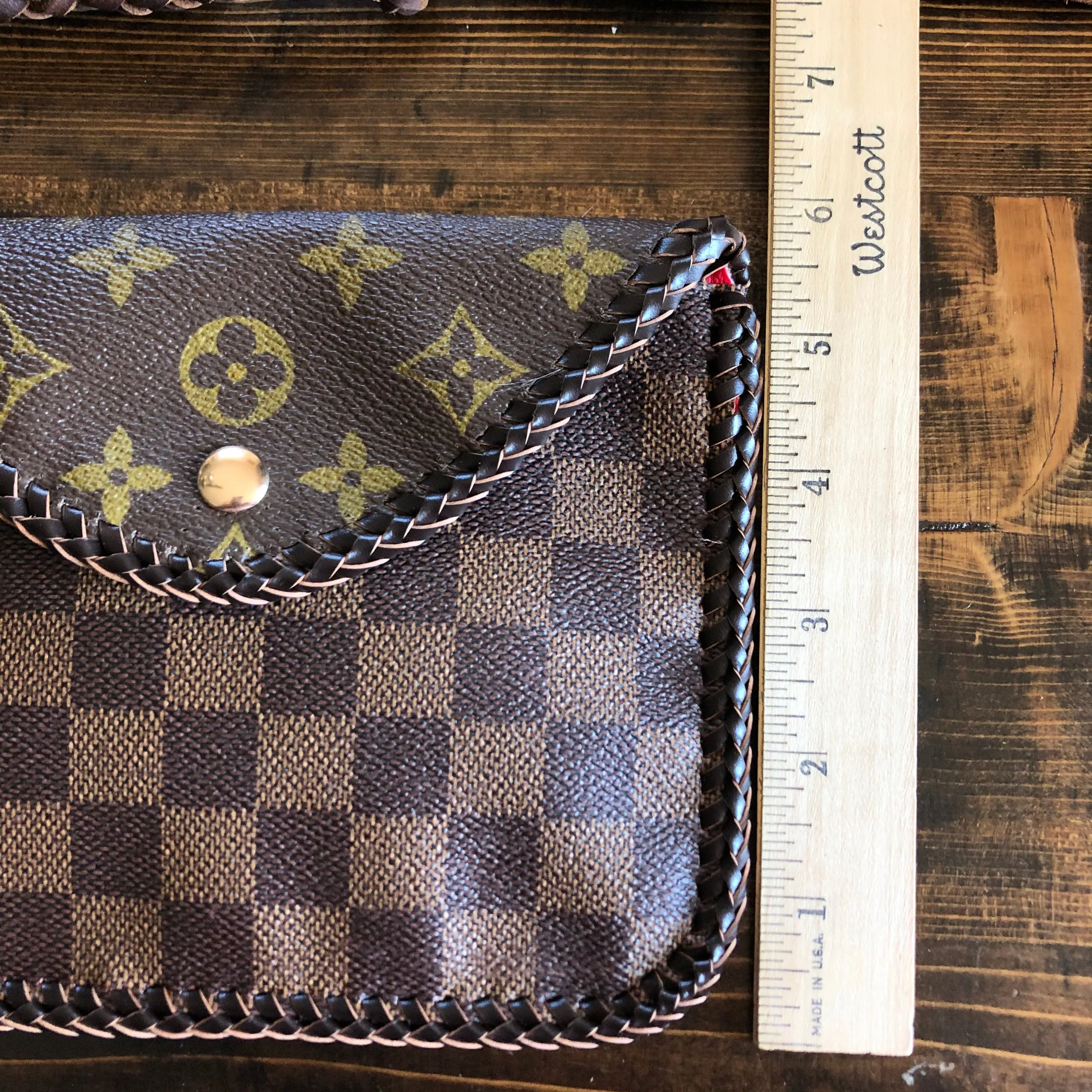 The Falcon - Vintage Damier/Monogram Mix Wristlet/Crossbody/Clutch