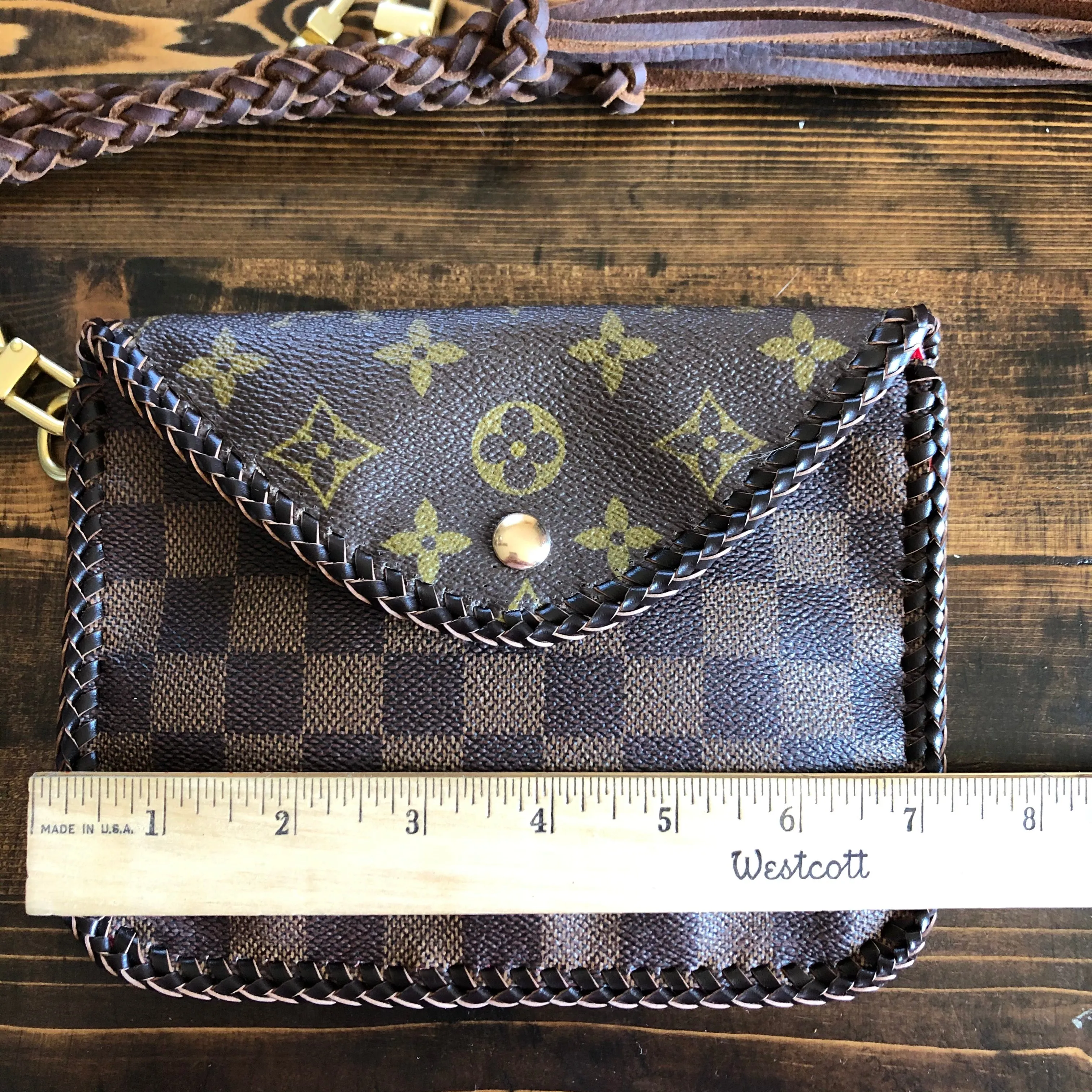 The Falcon - Vintage Damier/Monogram Mix Wristlet/Crossbody/Clutch