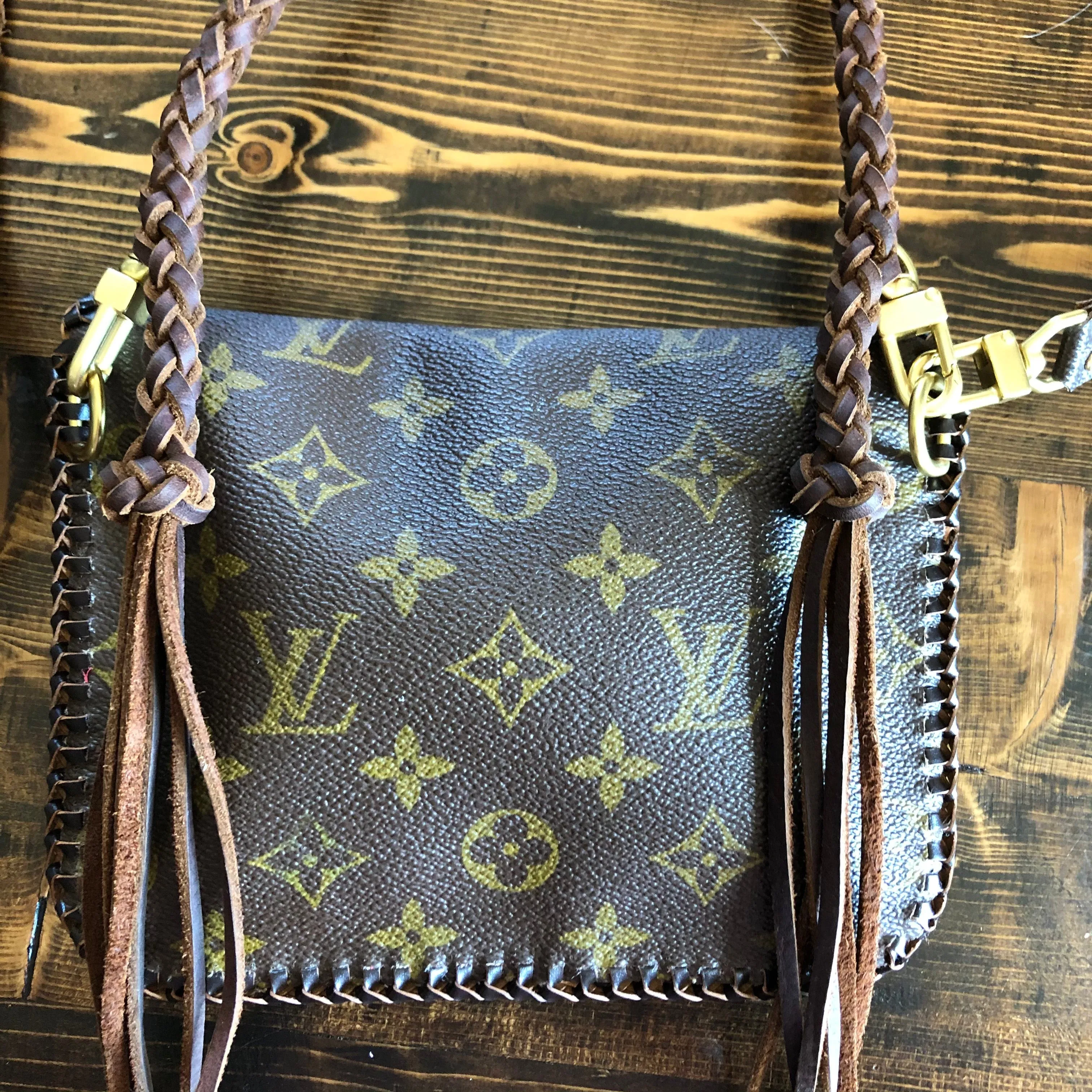 The Falcon - Vintage Damier/Monogram Mix Wristlet/Crossbody/Clutch