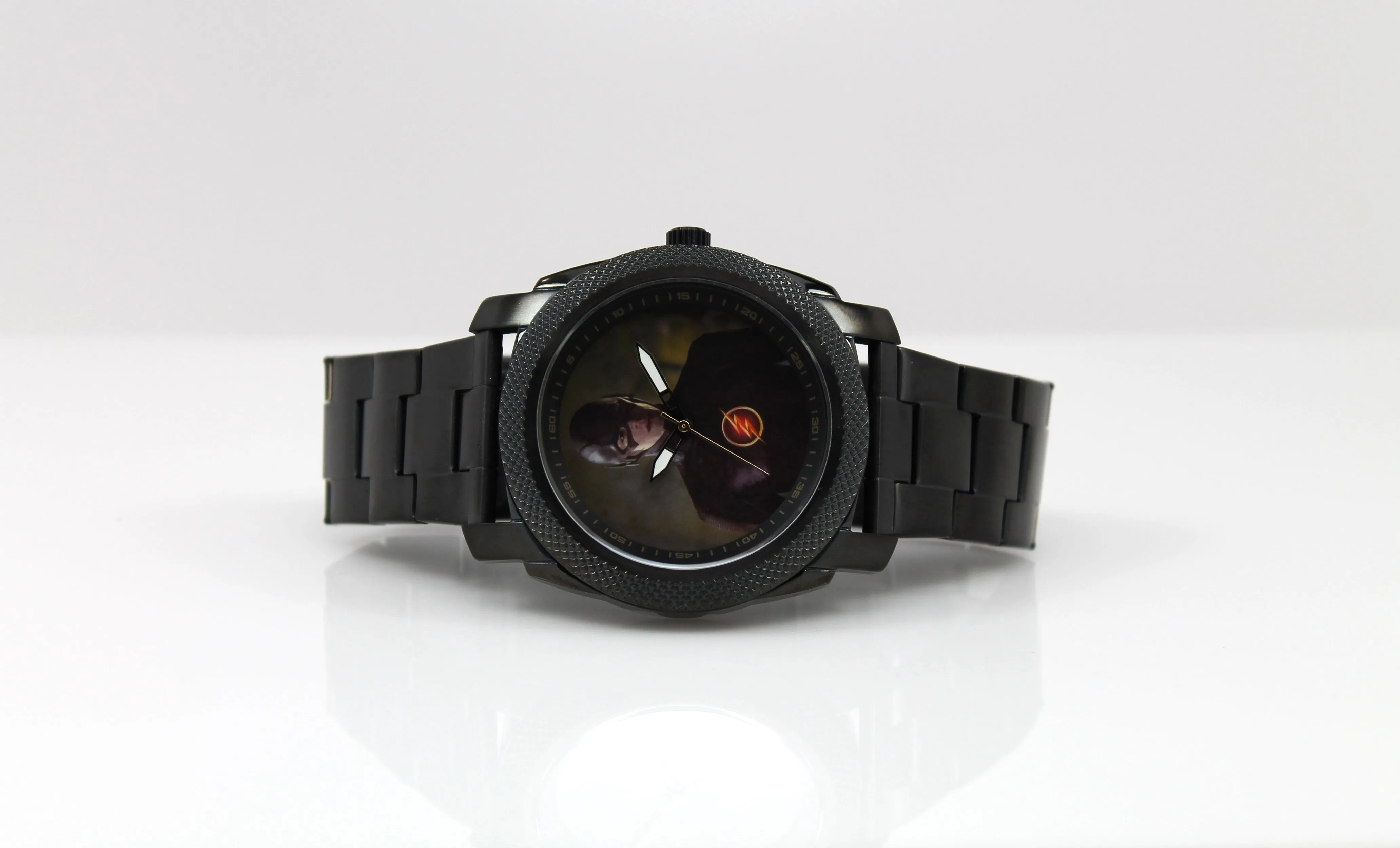 The Flash Grant Gustin Black Stainless Steel Watch (FLT8003)