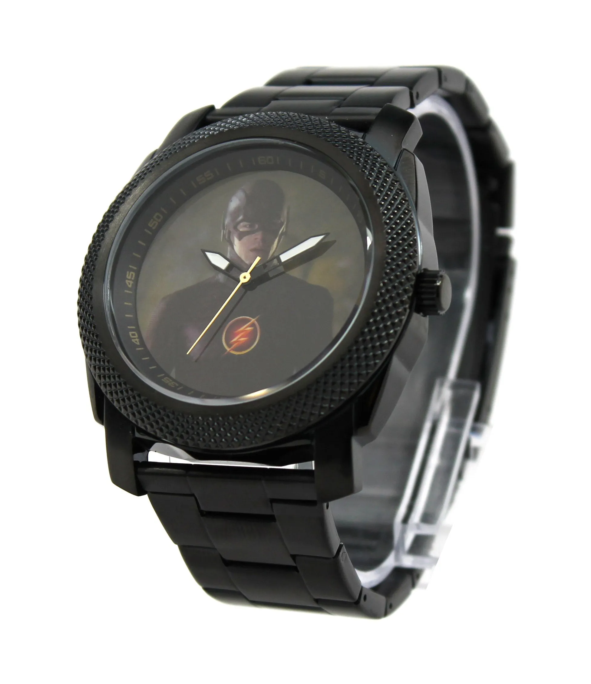 The Flash Grant Gustin Black Stainless Steel Watch (FLT8003)