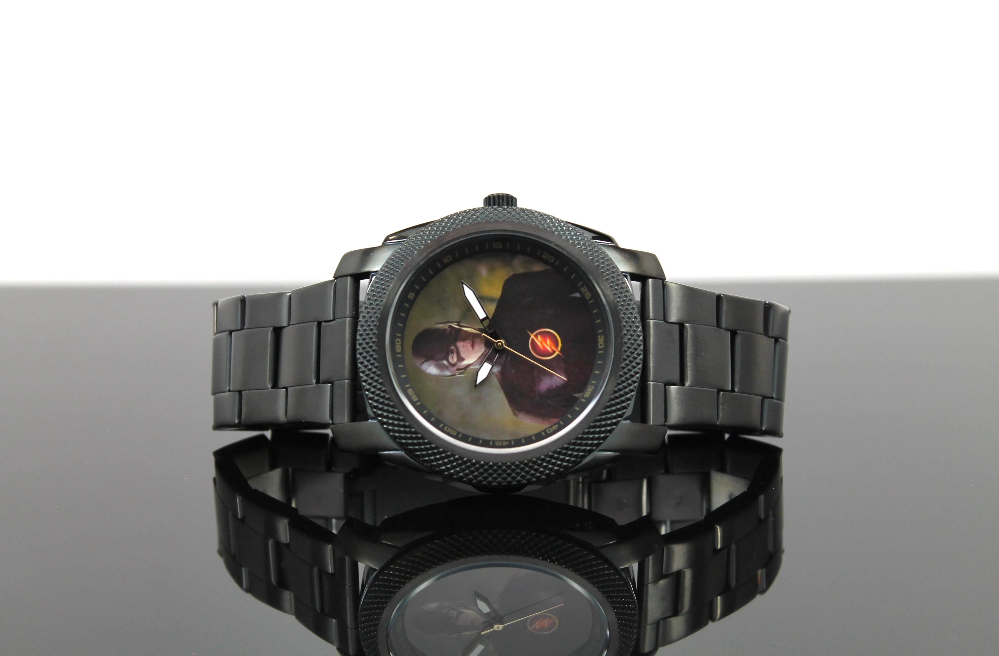The Flash Grant Gustin Black Stainless Steel Watch (FLT8003)