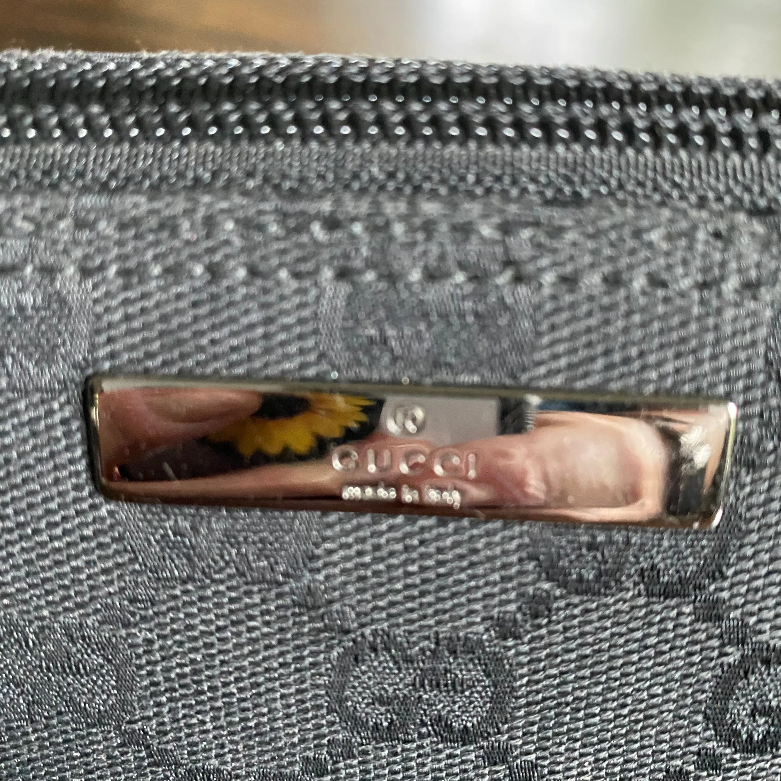 The Junco - Vintage GG Canvas in Black Crossbody