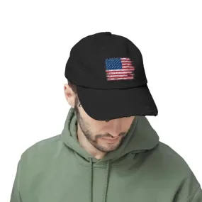 Timeless Distressed Hats with Self Fabric Hideaway Strap