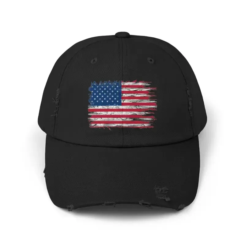Timeless Distressed Hats with Self Fabric Hideaway Strap